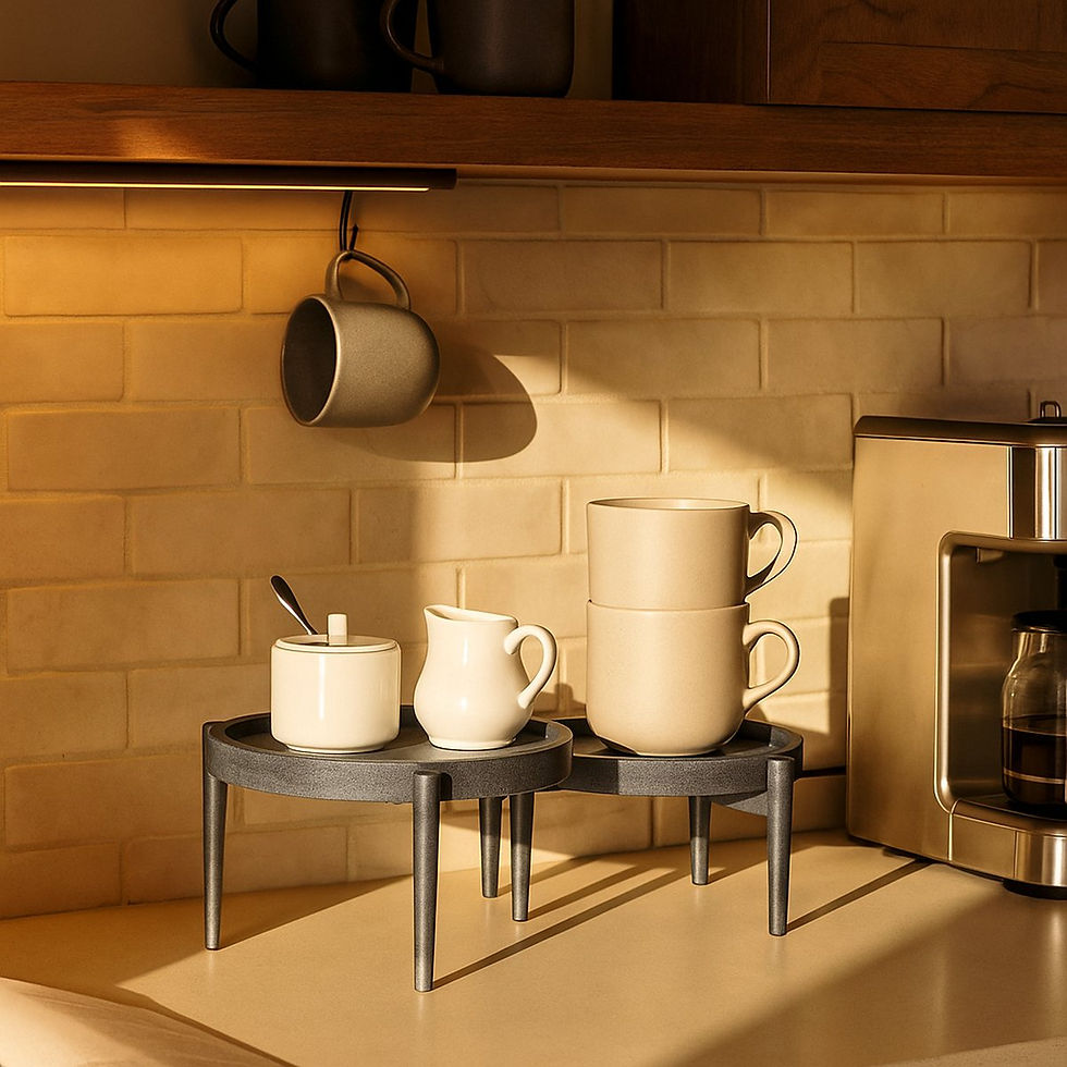 Thumbnail: duette nesting tabletop displays coffee nook with mugs and creamer - wsmbimports