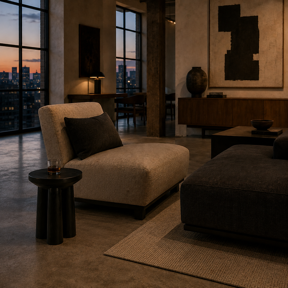 Thumbnail: Grant Black Accent Table or Spot Table - room scene 3