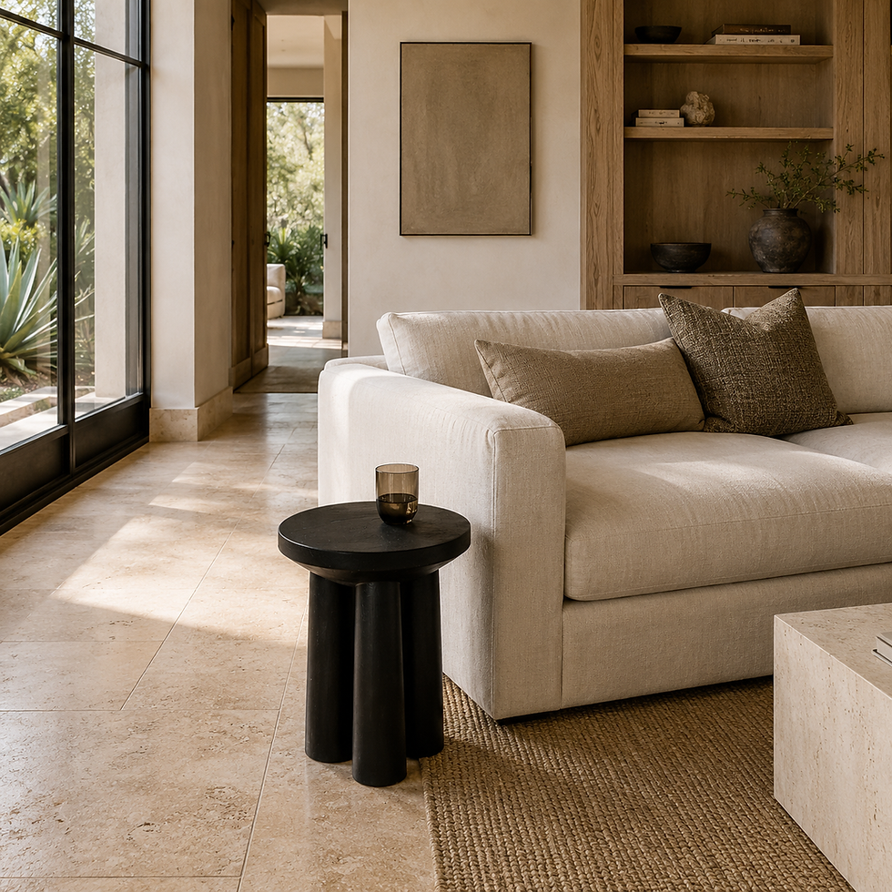 Thumbnail: Grant Black Accent Table or Spot Table - room scene 1