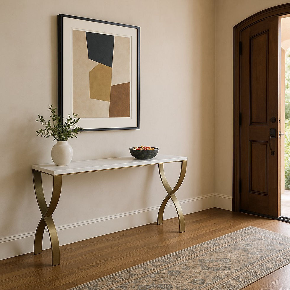 Novice marble bowl on Bella console as entryway candy dish – wsmbimports