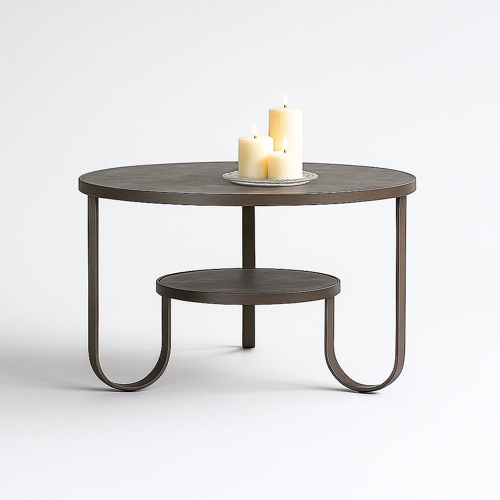 livia iron marble cocktail table with leathered grey marble top – WSMB Imports