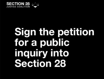 ReportOUT welcomes petition for a Public Inquiry into Section 28 reaching 10,000 signatures