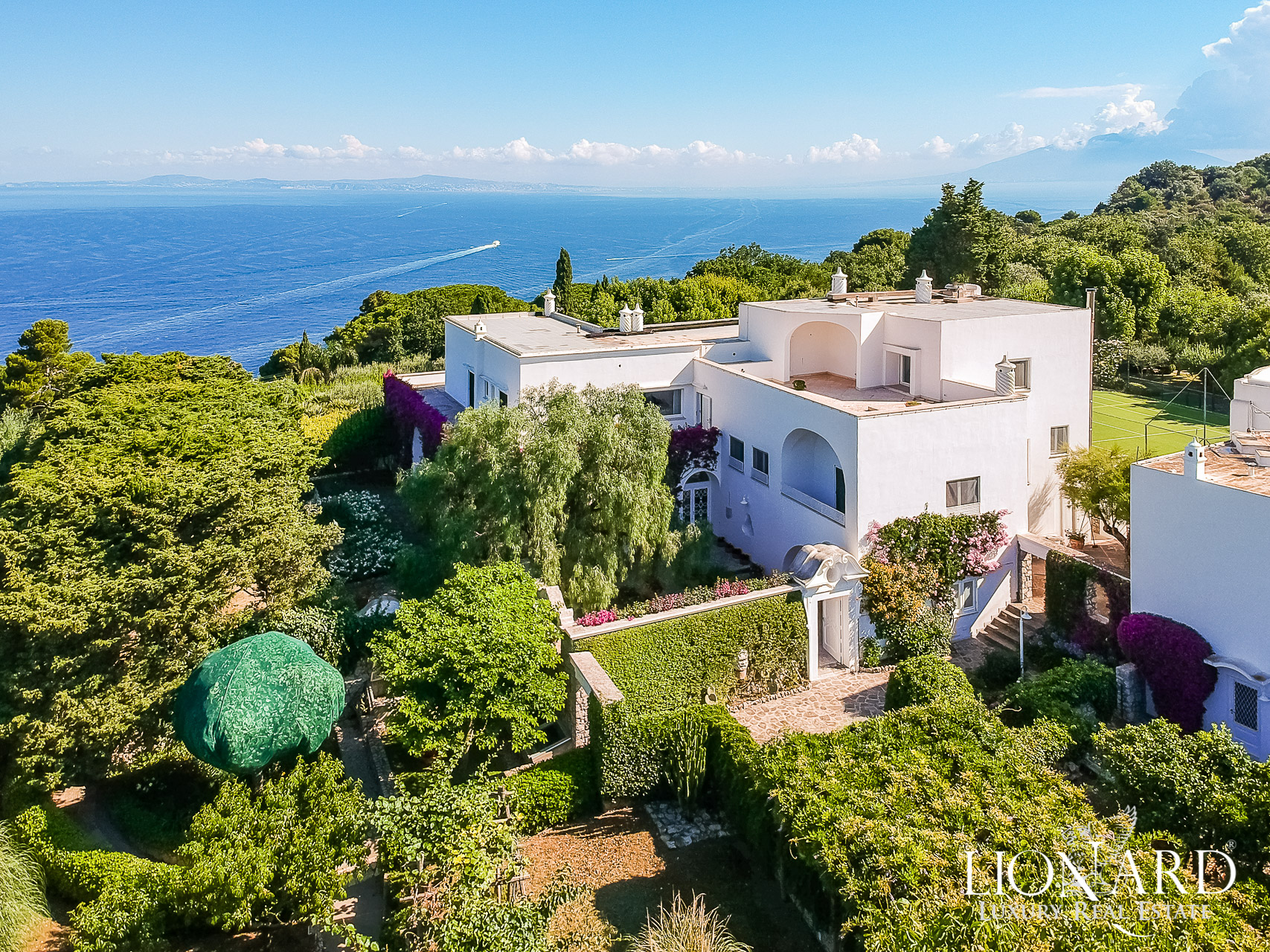 Villa nell'isola di Capri