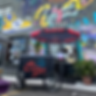 Mobile ice cream cart set up for catering event