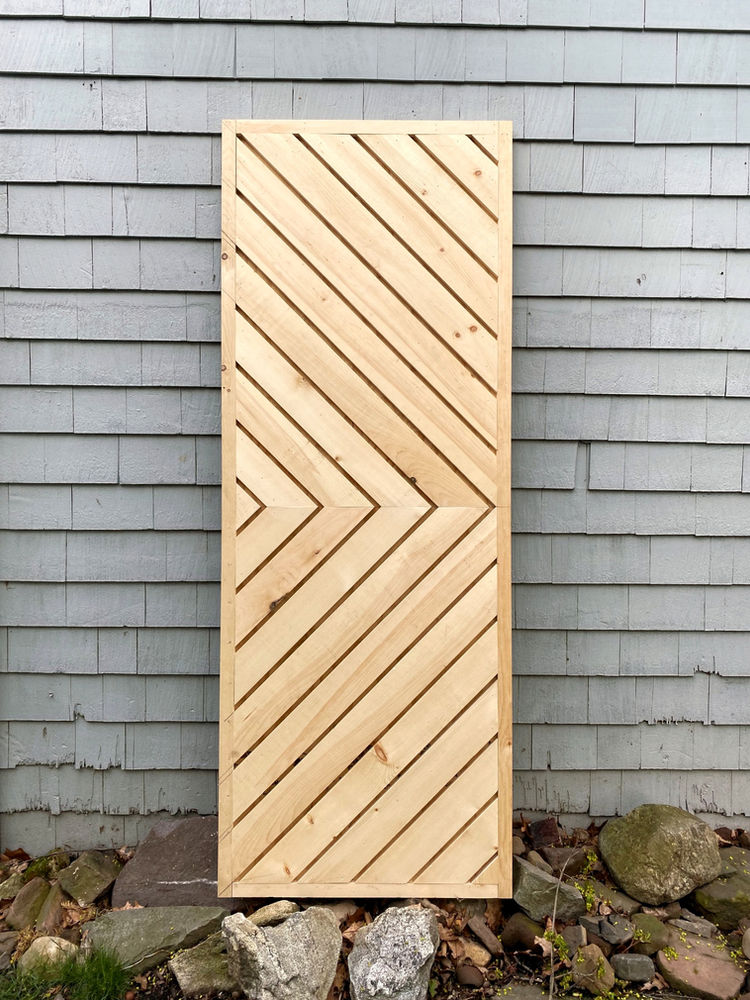 How to DIY a Chevron Barn Door