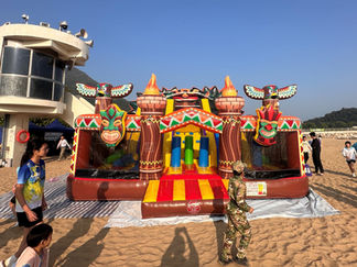 Tai Po Beach Festival Hunting Game and Inflatable Castle Production
