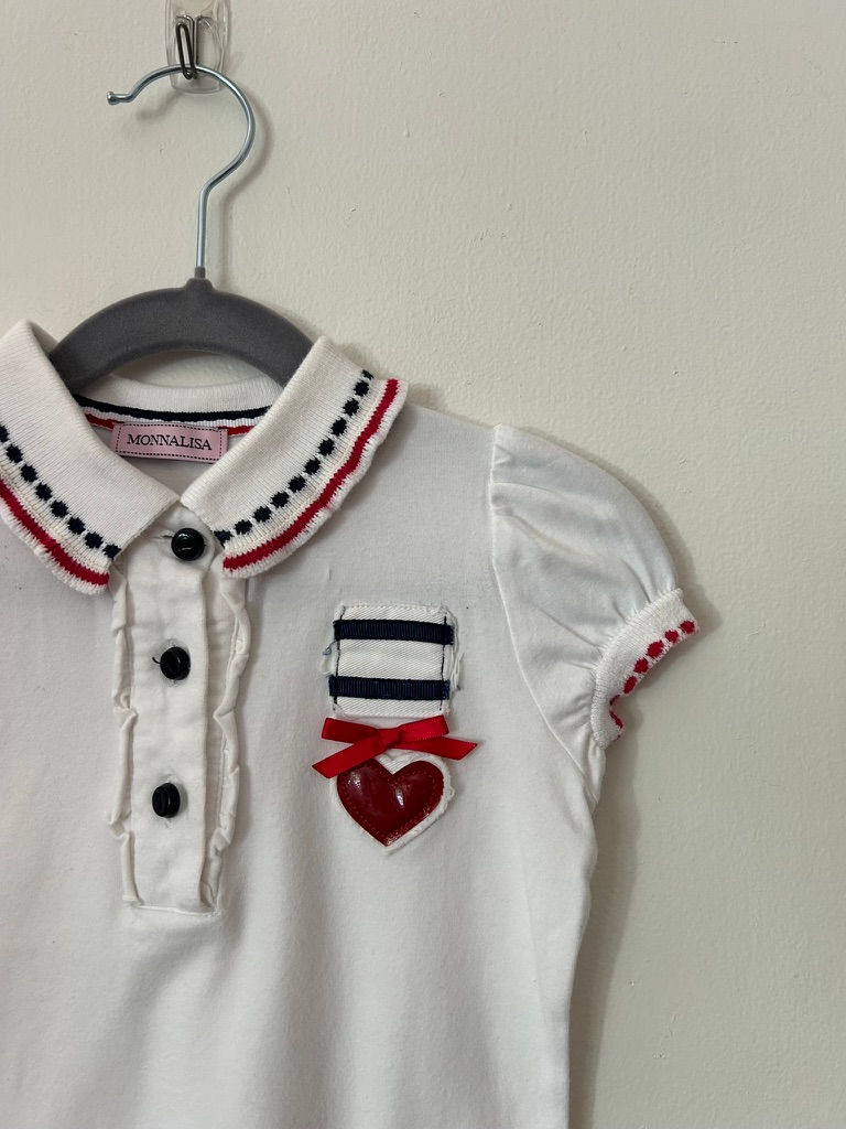 Thumbnail: MONNALISA Short Sleeve Shirt (Size 4T)