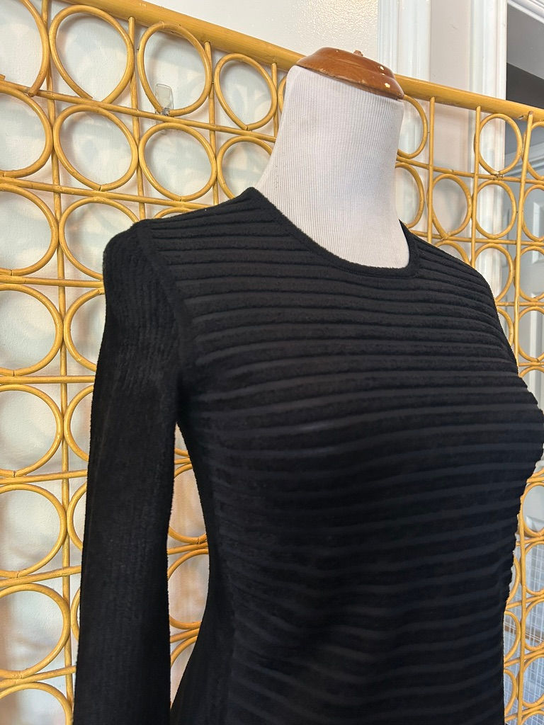 Thumbnail: Alexander Wang Black Striped Top & Skirt Set