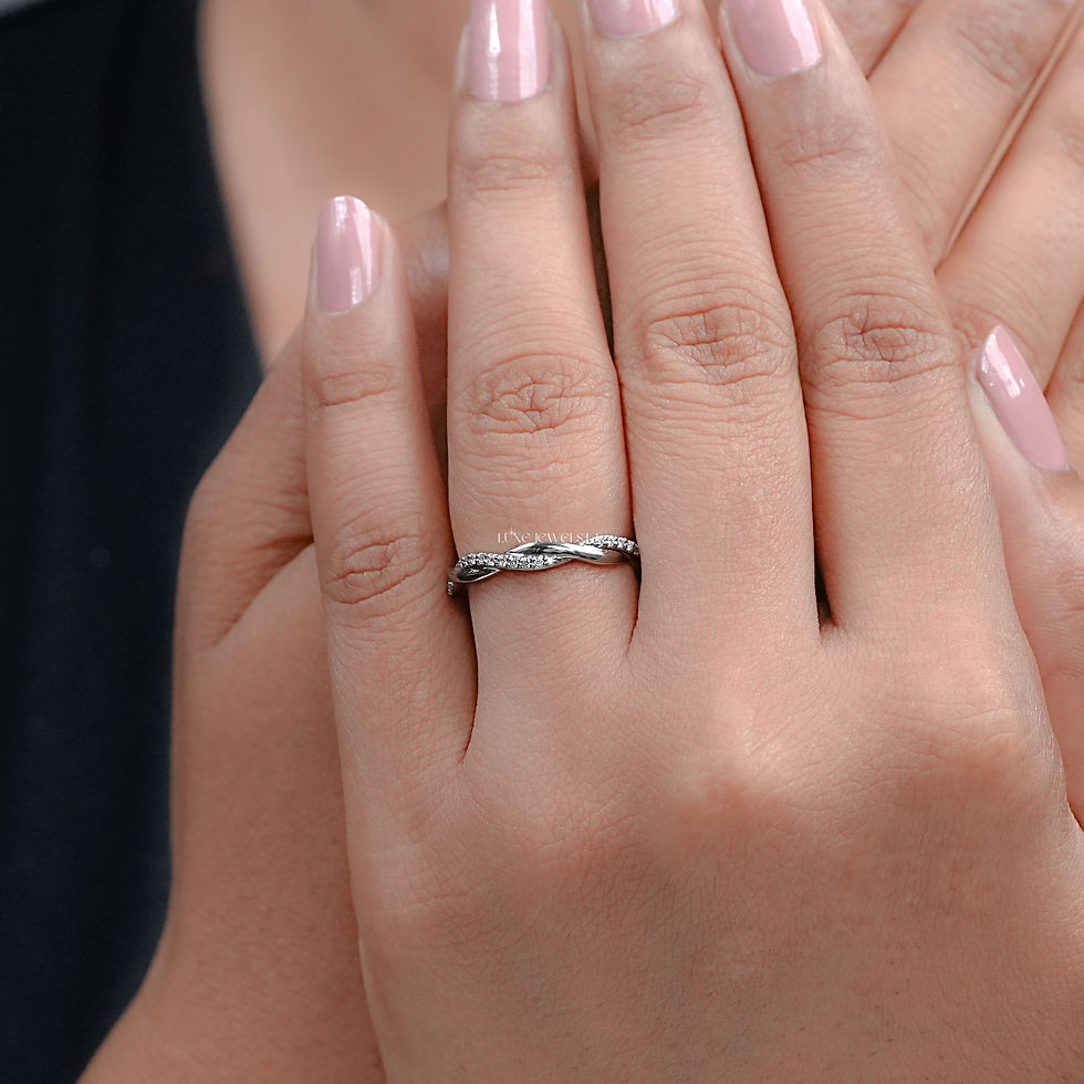 Thumbnail: 0.20 CT Round Cut | Lab Grown Diamond Band | Color EF | Clarity VS | 18kt