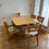 Thumbnail: Heywood Wakefield Whalebone Dropleaf Extendable Table