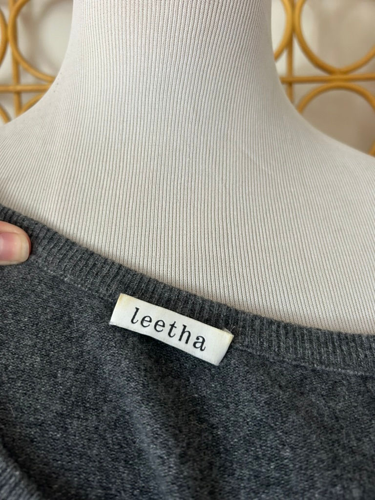 Thumbnail: Leetha Cashmere Grey Sweater Dress