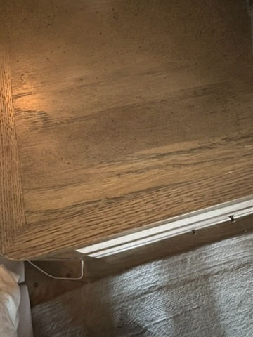 Thumbnail: Custom Maharam Velvet Std King Bedframe With Storage Drawers & Nightstands (2)