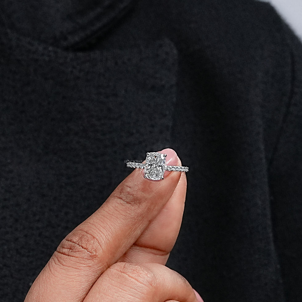 Thumbnail: 2.00 CT Cushion Cut | Lab Grown Diamond Ring | Color FG | Clarity VS | Platinum