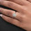 Thumbnail: 2 CT Emerald Cut Lab Grown Diamond Engagement Ring | Color EF | Clarity VS | 14k