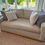 Thumbnail: Custom Restoration Hardware Style Slope Arm Loveseat Schumacher "Dove"