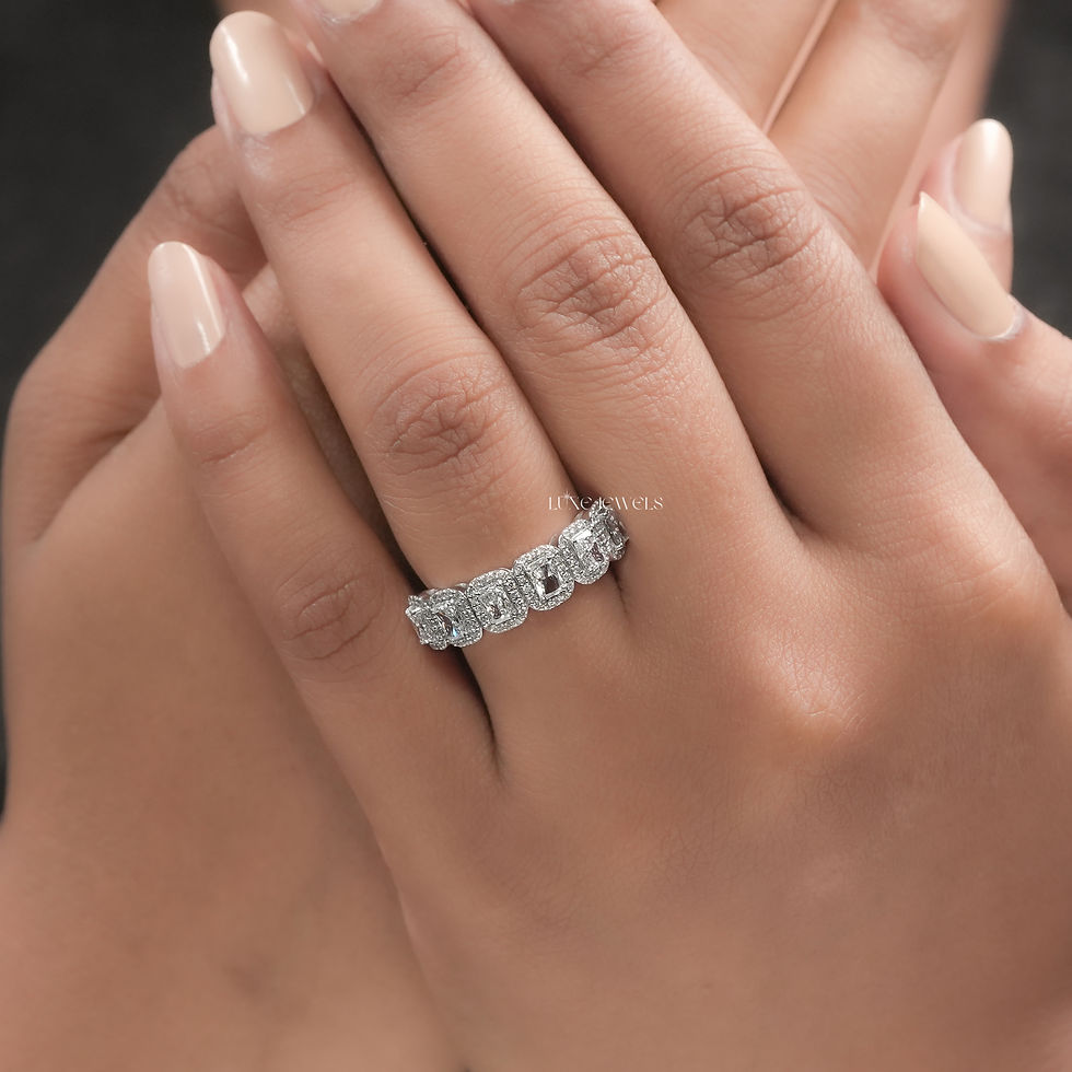 Thumbnail: 1.40 CT  Radiant Cut Lab Grown Diamond Ring | Color EF | Clarity VS | 10kt