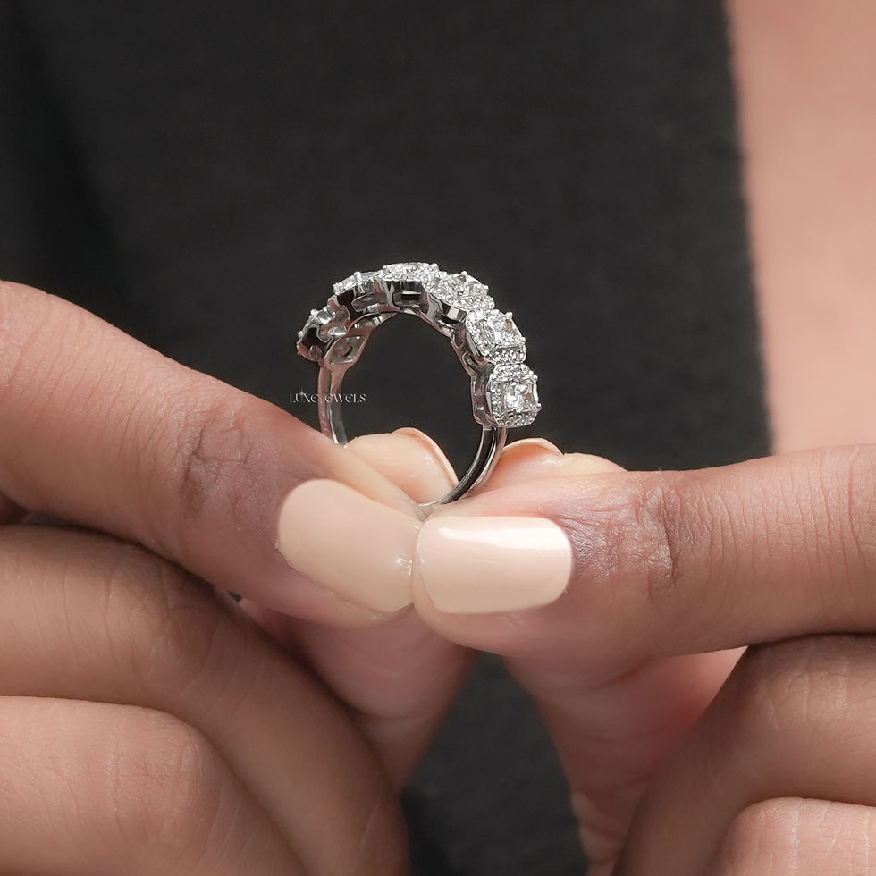 Thumbnail: 1.40 CT  Radiant Cut Lab Grown Diamond Ring | Color EF | Clarity VS | 10kt