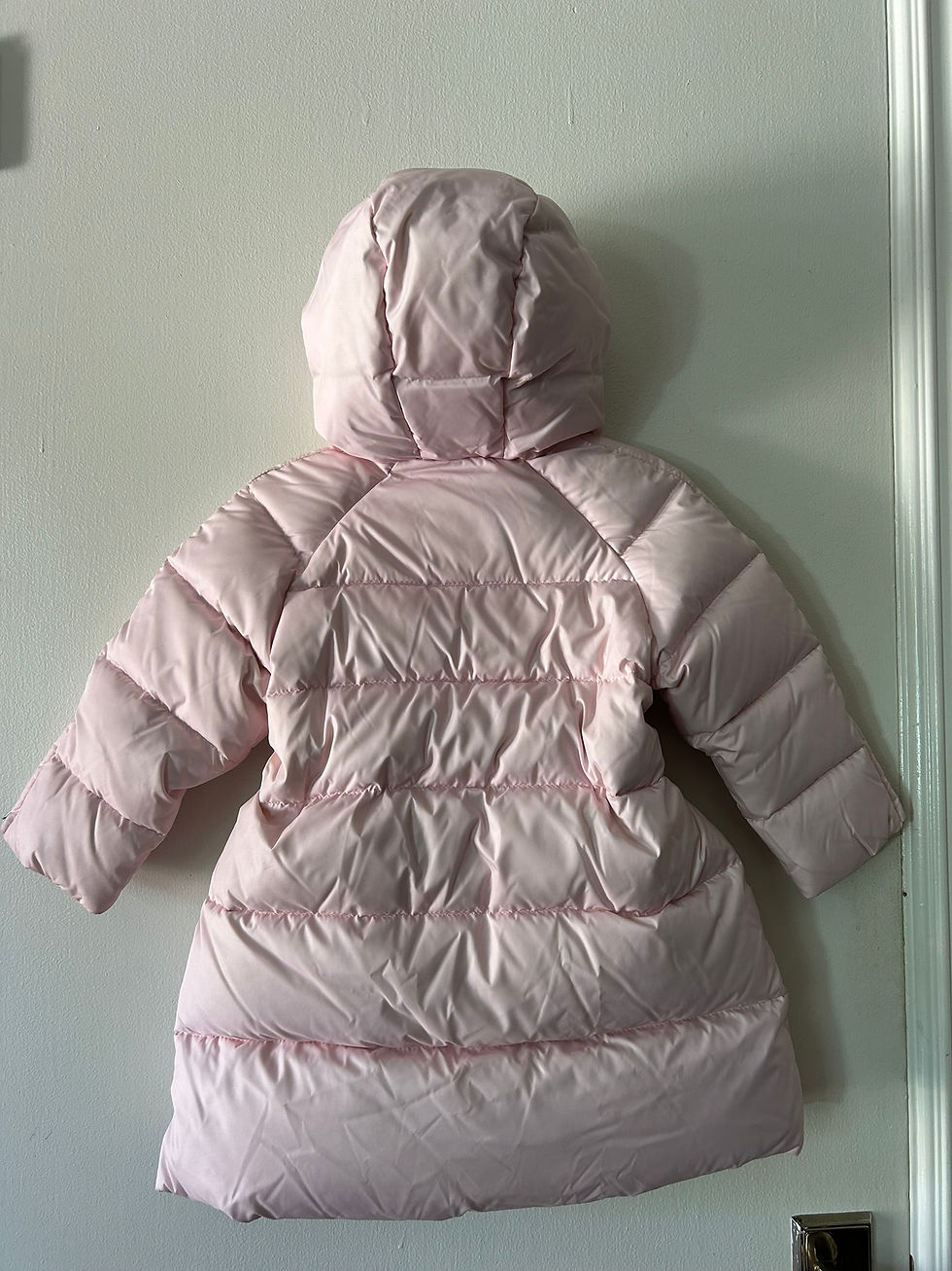 Thumbnail: il Gufo Girls Baby Pink Puffer Snow Jacket 3Y