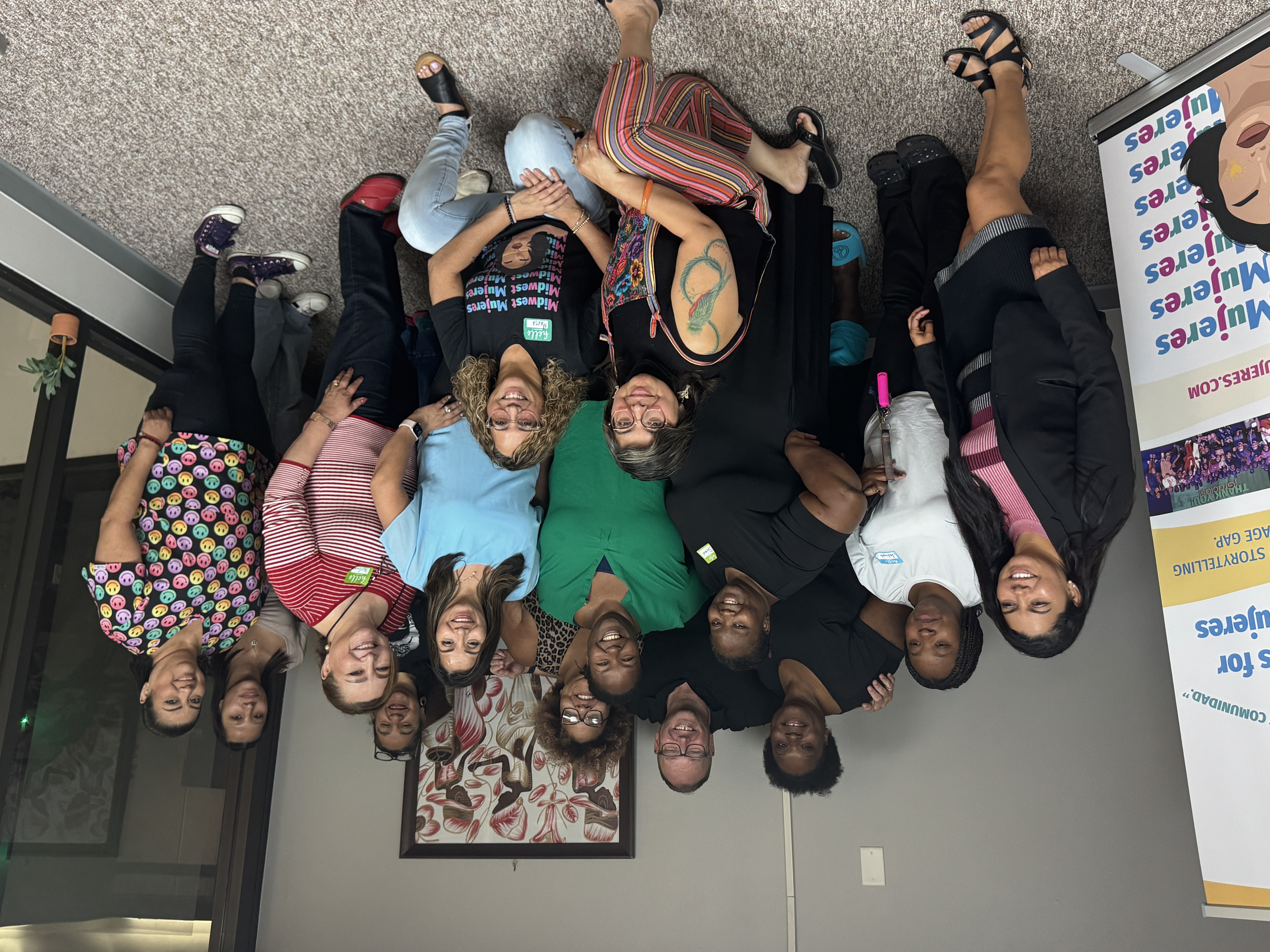 People at Midwest Mujeres headquarters