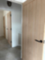 Wooden doors in hallway, fine carpentry