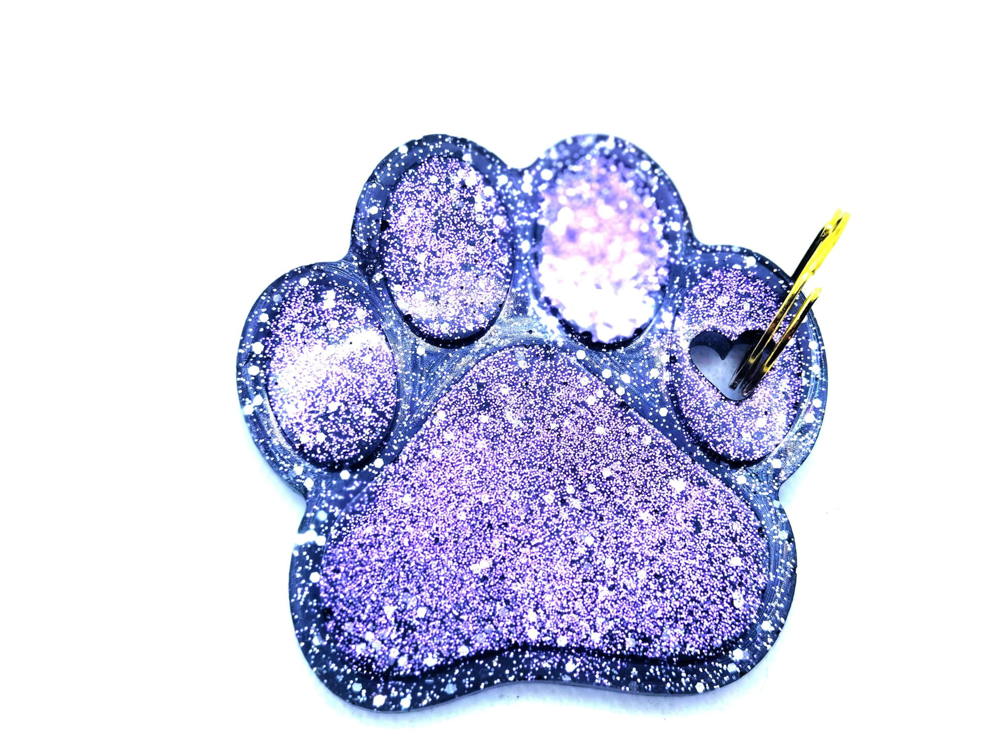 Large Resin Paw Keyring