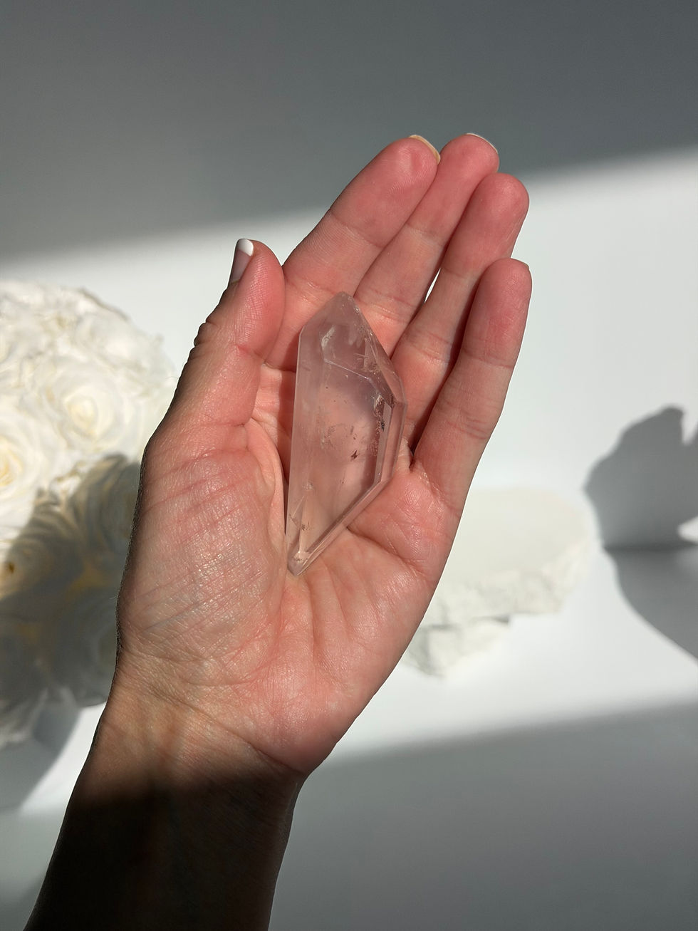 Thumbnail: 2.6” DT Lithium Quartz Point with Isis face and Time Link - Brazil