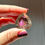 Thumbnail: 1.0”, 25ct Extremely Rare - PINK Fire Quartz Covellite with Incredible Flash