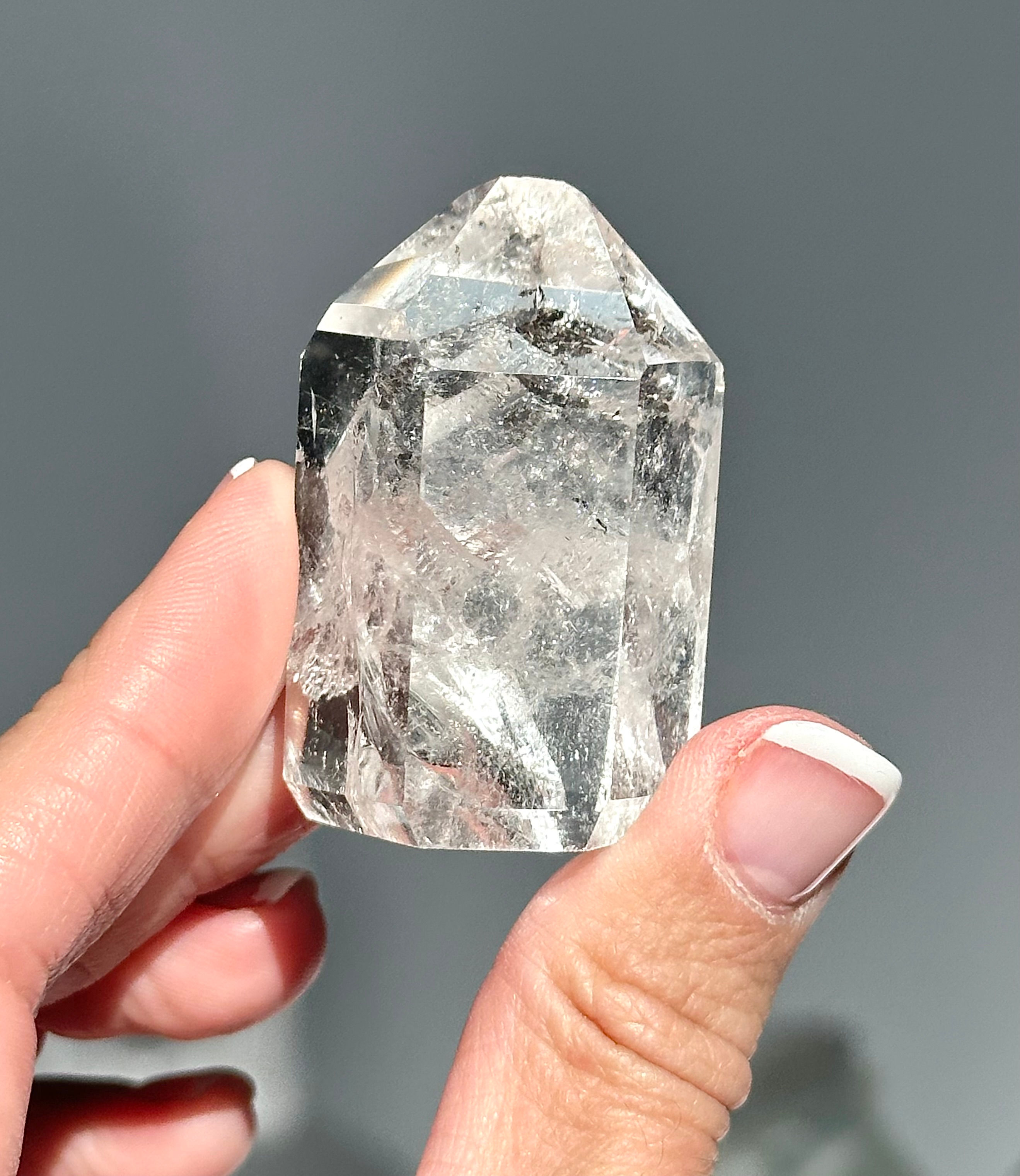 1.75"  Quartz Point with Manifestation Crystal Inclusion - Brazil