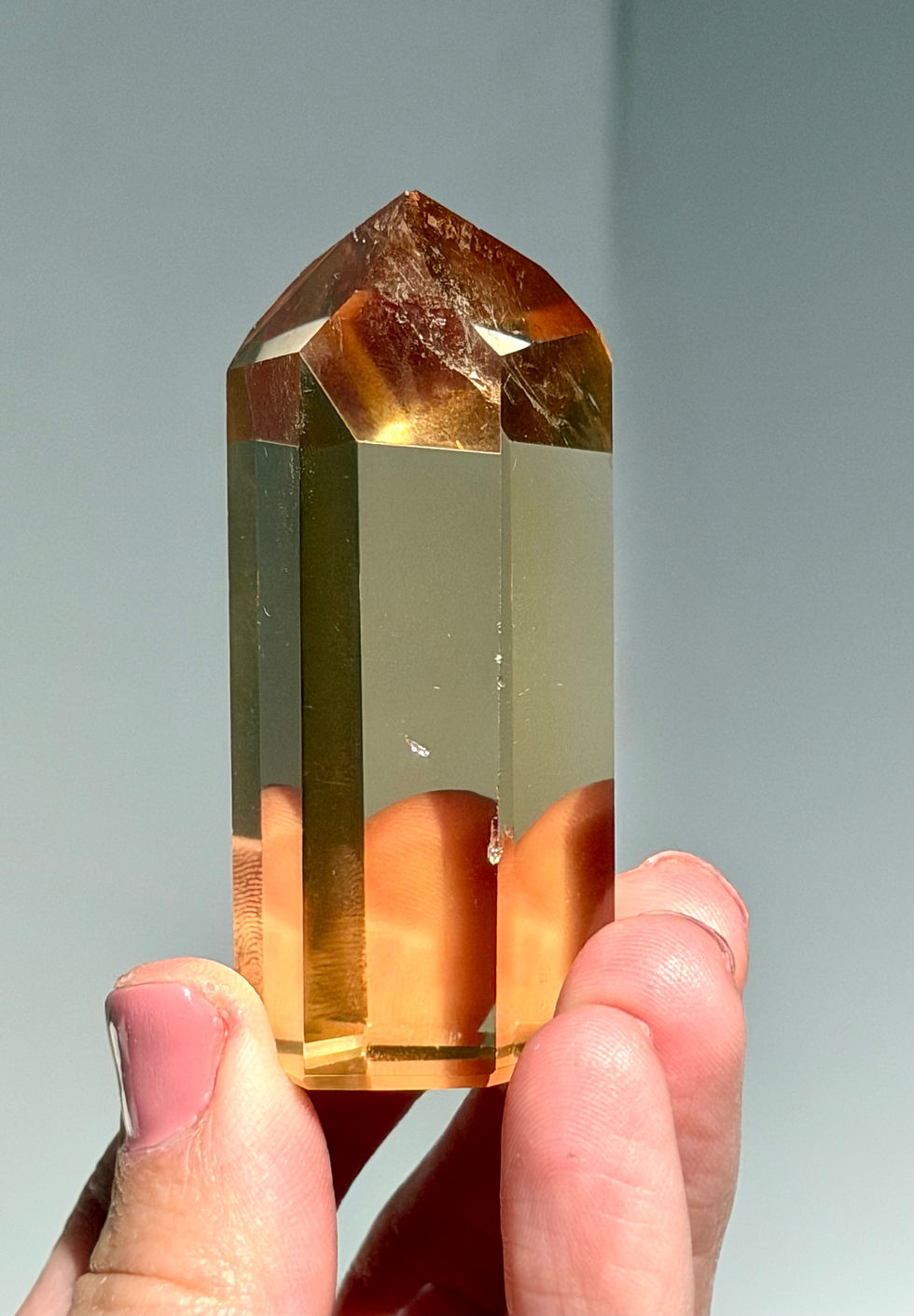 Thumbnail: 2.5” Top Quality Citrine Point with Great Clarity - Minas Gerais, Brazil