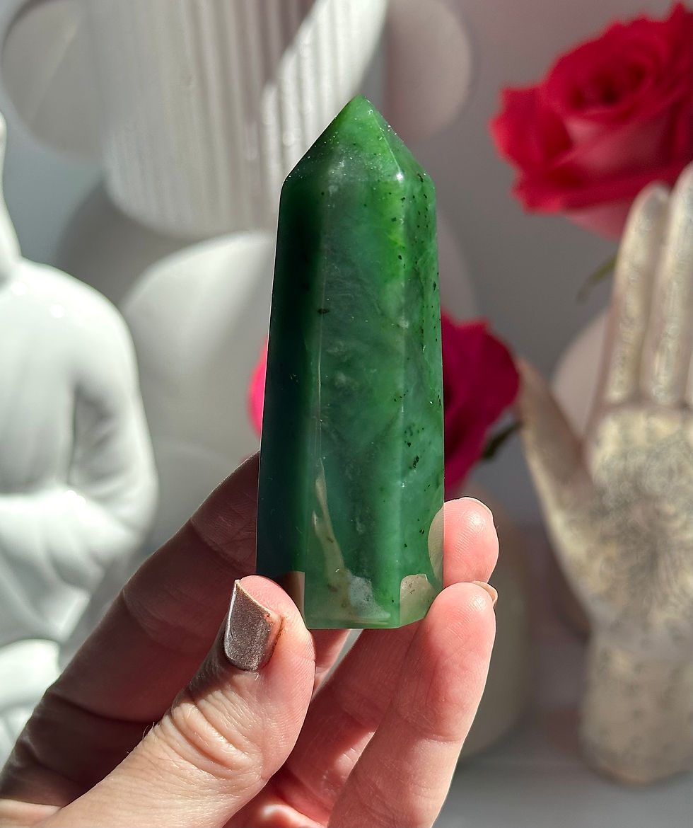 Thumbnail: 3.1” Nephrite Jade Tower - British Colombia , Canada