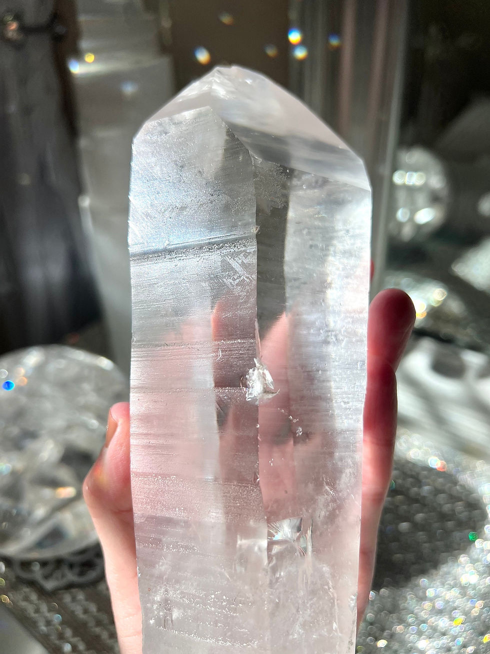Thumbnail: 9.8” , 1.26kg DT Lemurian w/ Linear Ridges, Self-Healing, Rainbows