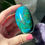 Thumbnail: 2.5”  Chrysocolla Palm Stone - Peru