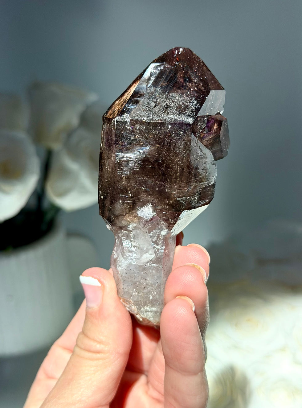 Thumbnail: 3.75” Rare Super 7 Amethyst Scepter with DT Companion Crystal and Record Keepers