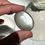 Thumbnail: 1.4” Top Quality Black Moonstone Palm Stone with Incredible Sheen - India