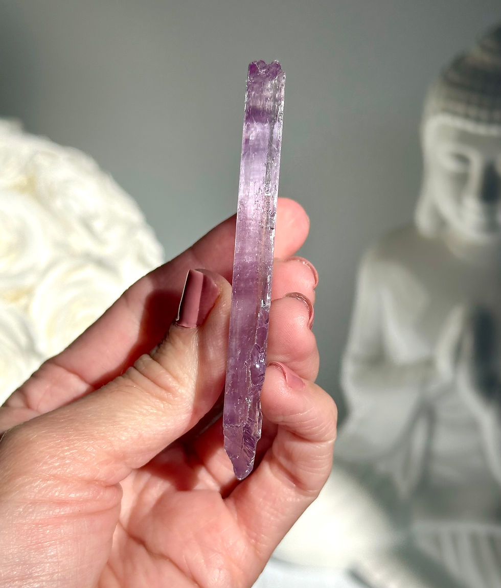 Thumbnail: 3.25” High Quality Lilac Purple Kunzite Bar - Pakistan