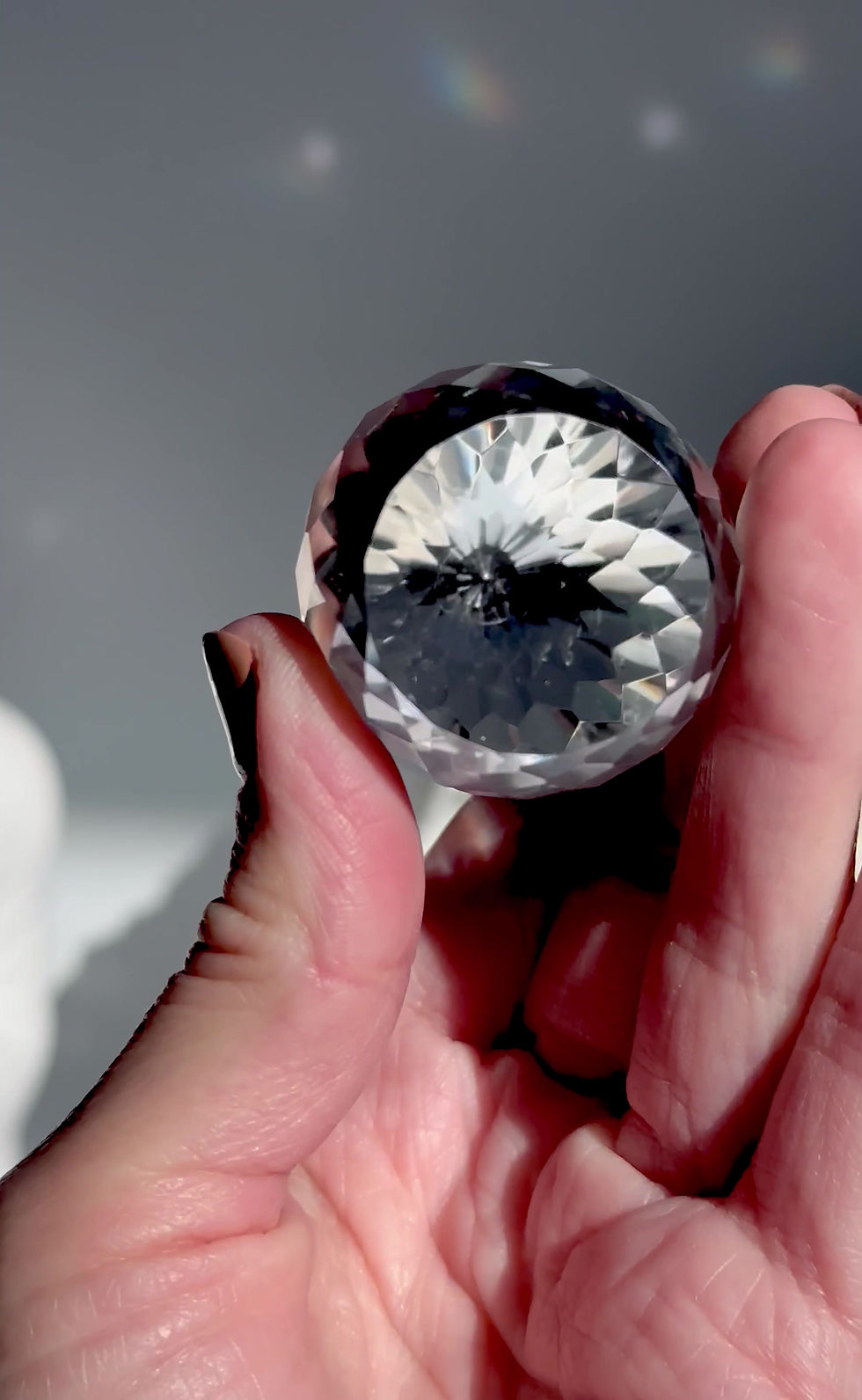 Thumbnail: 3.5” Dazzling Faceted Lemurian Quartz Flame - Brazil
