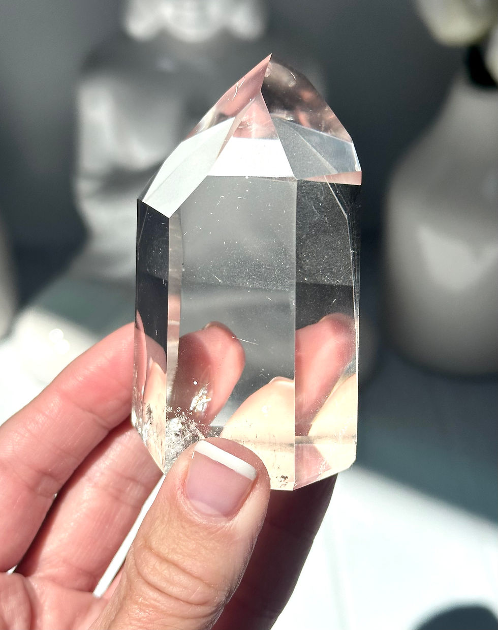 Thumbnail: 2.9” 3D PHANTOM Lemurian Quartz Point - Brazil