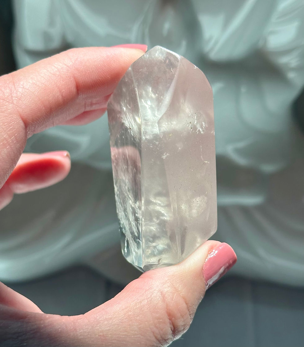 Thumbnail: 2.3” Faceted Lithium Palm Stone - Brazil