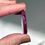 Thumbnail: 1.25” Magenta Ruby Flower Carving - India