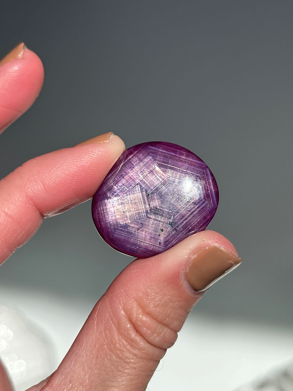 Thumbnail: 1.1” RARE Cobweb Ruby Corundrum with AMAZING Flash