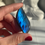 Thumbnail: 2.1” Rare High Quality Aqua Blue Labradorite - Madagascar