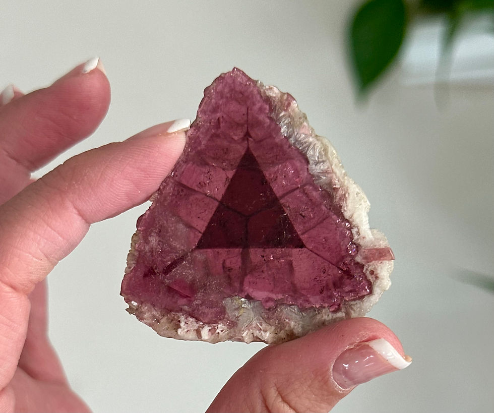 Thumbnail: 19g High Quality Tourmaline Slice - Elbaite -