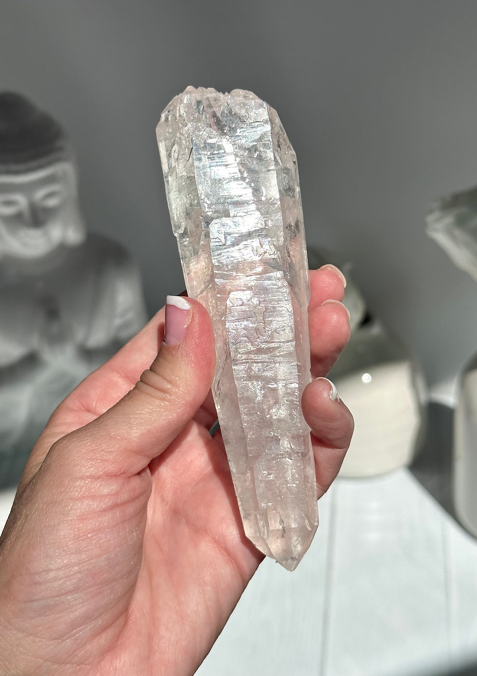 Thumbnail: 5.3” DT Starbrary Quartz Wand w/ Self Healing - BraziL