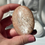 Thumbnail: 2.4” Extremely High Quality Peach Moonstone Palm Stone  w/ Sheen Glow - India  *