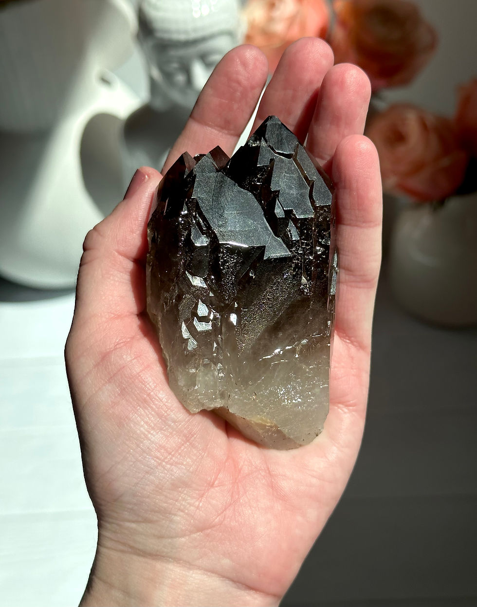 Thumbnail: 3.5” RARE Smoky Quartz Elestial - Malawi