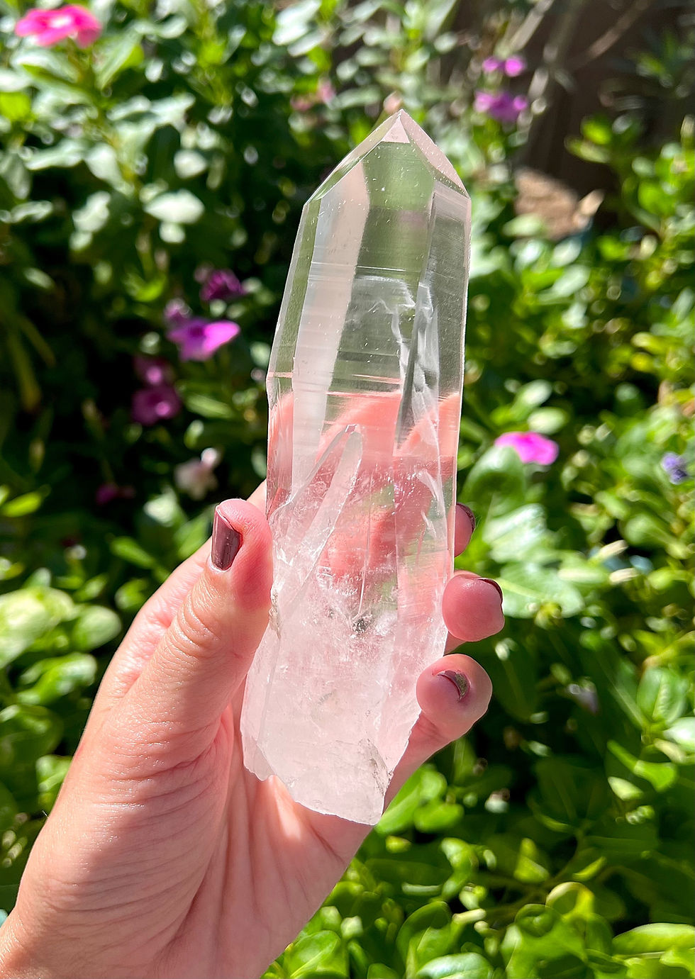 Thumbnail: 5.8” VERY Rare 3D Phantom Lemurian with Linear Ridges, Companion Crystal
