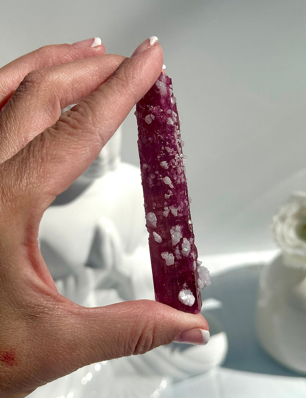 Thumbnail: 3.3”, 44g Rubellite Tourmaline with Lepidolite - Brazil