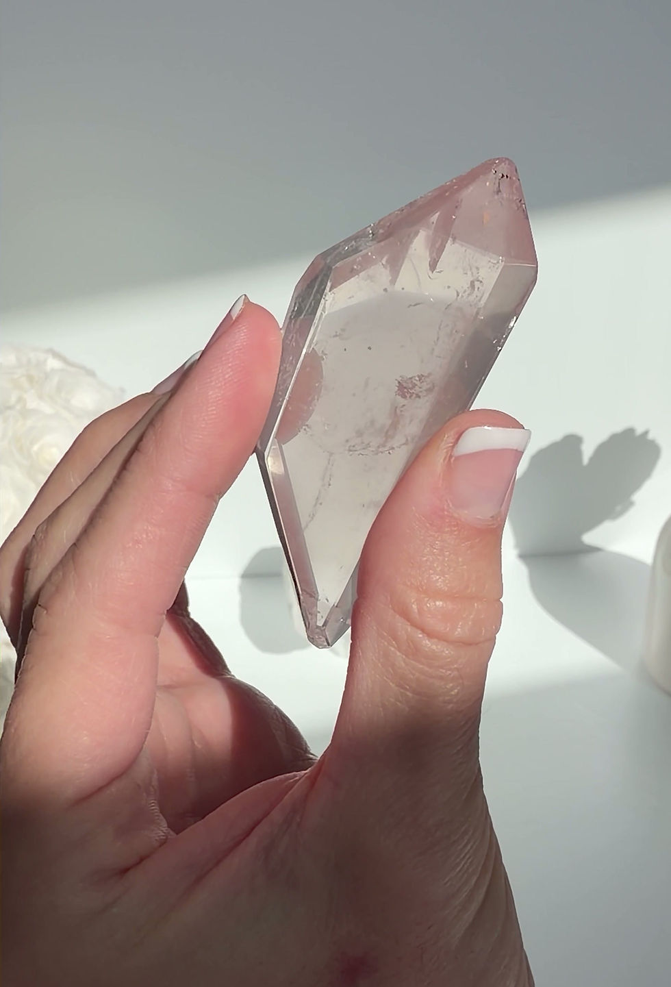 Thumbnail: 2.6” DT Lithium Quartz Point with Isis face and Time Link - Brazil