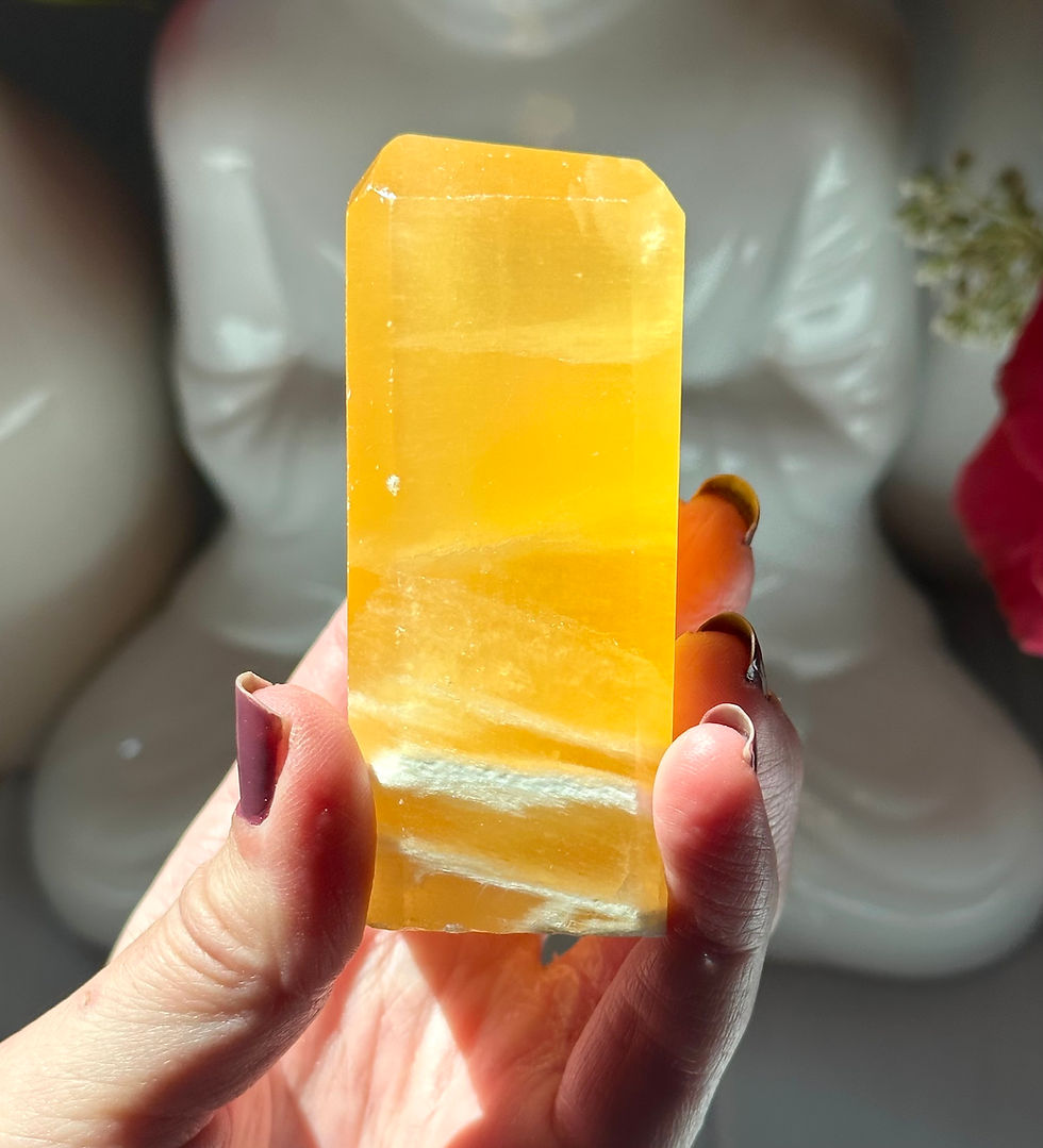 Thumbnail: 3.0”  Free Standing Honeycomb Calcite - Utah