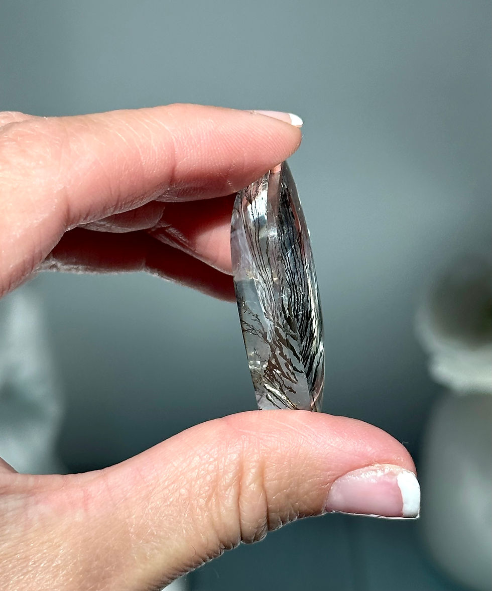 Thumbnail: 60ct. , 1.7” RARE Top Quality Dendritic Quartz with Great Clarity - Brazil